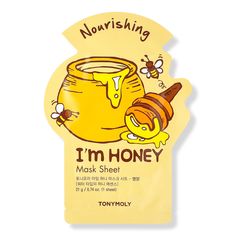 I Am Sheet Mask - I'M REAL SHEET MASK HONEYBenefitsTransforms dull and tired skin into healthy, moisturized skin in as little as 20 minutes.Key IngredientsHoney infused water-type essence - provides hydration and nourishment for glowing skin.Formulated WithoutParabensSulfatesAlcoholBenzophenoneTriethanolamineTalcColor additives - I Am Sheet Mask Obličejové Masky, Essence Water, Real Honey, Honey Mask, Tumeric Face Mask, Face Mask Recipe, Mask Sheet, Charcoal Mask, Peel Off Mask