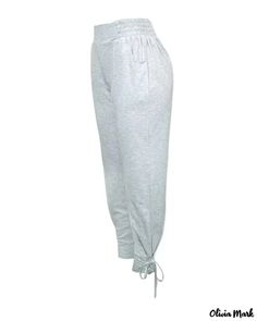 Olivia Mark - Pantalones de chándal de cintura alta con cordones Casual Sporty, Olivia Mark, Suits You, Track Pants, Sweatpants, Track, Fashion Accessories, Lace Up, High Waisted