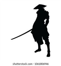 Samurai Silhouette, The Last Samurai, Tattoo Lettering Fonts, Japanese Warrior, Ninja Warrior