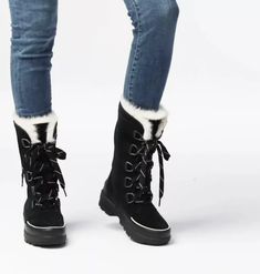 Women's Tivoli™ IV Tall Boot | SOREL Sorel Tall Boots, Best Winter Boots Women Nordstrom, Utah Fashion Winter, Sorel Tivoli Boots Outfit, Best Winter Boots Women, Cute Winter Outfits For Snow, Winter Boots Women Outfits, Ski Weekend Outfit, Sketch Outfits