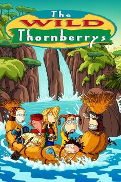 the wild thornberry's book cover with an image of people in rafts