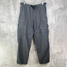 Rei Hiking Pants Mens Size Large Gray Sahara Convertible Nylon 32" Inseam Size: 2 Measurements: Waist: 32” Rise: 15” Inseam: 30.5” Out-Seam: 42.5” Condition: New With Tags Nylon Cargo Pants With Zip Fly For Outdoor, Utility Parachute Pants With Zip Fly For Outdoor, Outdoor Nylon Cargo Pants With Zip Fly, Utility Cargo Pants For Outdoor With Zip Fly, Nylon Cargo Pants For Travel, Functional Cargo Pants With Zip Fly For Outdoor, Functional Cargo Pants For Outdoor With Zip Fly, Functional Outdoor Cargo Pants With Zip Fly, Nylon Cargo Bottoms For Camping