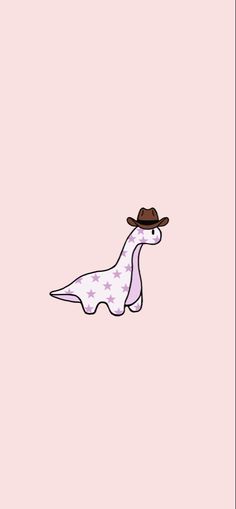 a drawing of a dinosaur wearing a cowboy hat