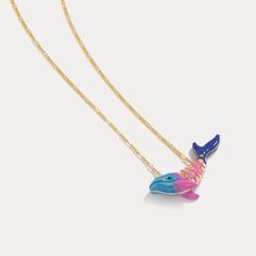 Whale Necklace from Selenichast belongs to marine life series, which includes different enamel jewelry inspired by marine organism. All of them are made from 18k gold and enamel plates. This sophisticated take on a classic ocean-inspired design will ensure you stand out from the crowd. Crafted with brass enamel, our Whale Necklace is the perfect accessory to complete your back-to-school look with a touch of elegance. Give your wardrobe an exquisite upgrade this season. Whale Necklace from Seleni Enamel Plates, Tropical Accessories, Necklace Gift Ideas, Marine Organism, Whale Necklace, Preppy Jewelry, Life Series, Wrist Jewelry, 18k Gold Necklace