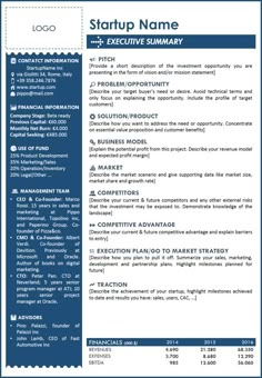 a blue and white resume template with the words start up in english, french, and spanish