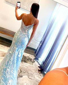 special sequin spaghetti straps lace mermaid long formal dress Md Dresses, Tulle Prom Dress Long, One Shoulder Homecoming Dress, Chiffon Wedding Dress Beach, Prom 2023, Dream Prom, Spaghetti Strap Prom Dress, Corset Dress Prom, Sequin Appliques