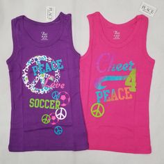 New The Childrens Place Sleeveless Top Shirt Girls Size S 5/6 & 2PC ( K223 ) Childrens Place, Shirts For Girls, Peace And Love, Sleeveless Top, Top Shirt, Quick Saves