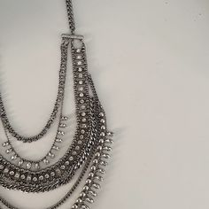 Shortest Chain 8” Longest Chain 12” All Rhinestones Nwot Metal Necklace With Rhinestones, Rhinestone Metal Necklaces, Bohemian Silver Necklace With Rhinestones, Rhinestone Chain, Long Chain, Stitch Fix, Womens Jewelry Necklace, Chain Necklace, Jewelry Necklaces