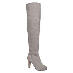 Aldo Bannari Over The Knee (Otk) Boots Grey Suede Partial Inner Zipper Partial Elastic At Top Shaft 1” Covered Platform, 3” Total Heel Height Total Boot Height ~26.5” Top Shaft ~8” Across Size 7 Color Grey/ Gray Never Worn, Brand New Dress Boots Women, Womens Tall Boots, Aldo Boots, Knee High Heels, High Heel Boots Knee, Fashion Footwear, Grey Boots, Pull On Boots, Gorgeous Shoes