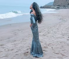 Silver Sequin vintage evening event gown - AkitaArigatosonFashion Glamorous Full Length Evening Dress, Mermaid Gown For Evening And Party Season, Glamorous Mermaid Gown For Formal Occasions, Glamorous Formal Mermaid Gown, Full-length Mermaid Dress For Prom Season, Full Length Mermaid Dress For Evening Prom, Full Length Mermaid Dress For Prom Evening, Full Length Mermaid Dress For Prom Season, Glamorous Mermaid Evening Dress For Night Out