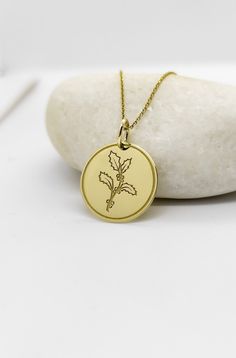 Welcome to RedGiftBox, it is our pleasure providing you our fine gold jewelry! Information about the pendant: - 14K Real Gold - 0.5mm Thick - Jumpring Diameter: 4mm Sizes Available: - 13mm / 0.52 inches - 15mm / 0.59 inches - 18mm / 0.70 inches - 20mm / 0.78 inches - 22mm / 0.86 inches - 24mm / 0.94 inches ▪️ We can engrave the back of your pendant with your custom personalized message, text, name or date for FREE! We recommend 5 lines with a maximum of 15 characters on each line. Information ab Valentine's Day Yellow Gold Jewelry With Flower Pendant, Valentine's Day Yellow Gold Flower Pendant Jewelry, Yellow Gold Necklace With Birth Flower For Valentine's Day, Yellow Gold Valentine's Day Necklace With Birth Flower, Yellow Gold Birth Flower Necklace For Valentine's Day, Yellow Gold Necklace With Flower Charm For Valentine's Day, Yellow Gold Birth Flower Pendant Jewelry, Yellow Gold-plated Jewelry With Birth Flower Detail, Yellow Gold Plated Jewelry With Birth Flower