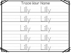 trace your name worksheet with the letter v and y in black and white