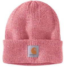 Women's Rib Knit Beanie | Pink Salt/Rosewood Marl | Carhartt Womens Carhartt Beanie, Bonnet Carhartt, Carhartt Beanie, Workwear Essentials, Carhartt Womens, Carhartt Women, Women's Beanie, Knit Beanie Hat, Knitting Women