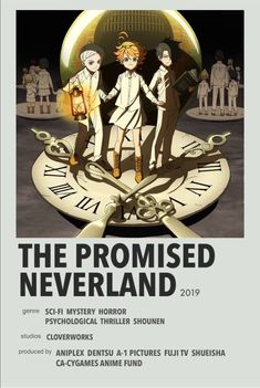 the poster for the upcoming movie, the promed neverland