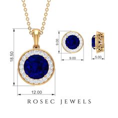 Product Details For those in search of a sophisticated and eye-catching office wear accessory, look no further than this Created Blue Sapphire Jewelry Set. Featuring a stunning Round Cut Created Blue Sapphire and Zircon in a Halo Style, this gold set is sure to make a statement. Product Information SKU SHP-PENDANT122040742 Length 18.5 mm Width 12 mm Weight 4.88 gm (Approximate) LAB CREATED BLUE SAPPHIRE INFORMATION No.of Stones 3 Pieces Total Weight 4.84 Carat (Approximate) Dimension(approx) Rou Royal Blue Round Jewelry With Brilliant Cut, Royal Blue Round Brilliant Cut Jewelry, Blue Round Lab-created Sapphire Jewelry, Blue Round Cut Halo Design Jewelry, Royal Blue Round Jewelry For Anniversary, Gia Certified Sapphire Jewelry, Sapphire Jewelry With Halo Design, Gia Certified Round Sapphire Jewelry, Sapphire Halo Design Jewelry With Lab-created Sapphire