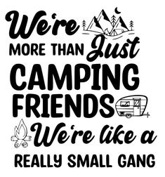 we're more than just camping friends we're like a really small gang