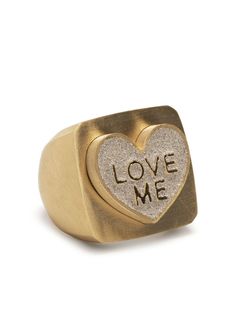 Lauren Rubinski, Yellow Love, Turquoise Gold Ring, Heart Face, Knot Ring, Glitter Hearts, Enamel Ring, Engraved Logo, Fine Rings