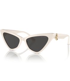 From Jimmy Choo&#x2C; the Women's JC5008 55mm Cat Eye Sunglasses feature:Acetate frameCat eye shapeSolid lensRx ableNon-polarizedApprox. 55mm lens- 16mm bridge- 140mm templeImported. Elegant Optic White Sunglasses With Tinted Lenses, Elegant Optic White Sunglasses With Mirrored Lenses, Elegant Optic White Polarized Sunglasses, Elegant White Cat Eye Sunglasses With Mirrored Lenses, Formal White Sunglasses With Mirrored Lenses, White Cat Eye Sunglasses For Formal Occasions, Formal White Polarized Sunglasses, Formal White Cat Eye Sunglasses, White Polarized Sunglasses For Evening