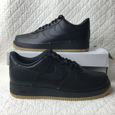 Brand new without box. Take a look at the pictures. Nike Air Force 1 ‘07 Shoes Men’s SZ 11 Black /Gum Light Brown DZ4404-001 NWOB From tough stitching to pristine leather to the cupsole design, these kicks deliver durable style that’s smoother than backboard glass. Originally designed for performance hoops, Nike Air cushioning delivers lasting comfort. Low-cut, padded collar looks sleek and feels great. Rubber outsole with heritage hoops pivot circles adds traction and durability. Foam in the midsole Perforations on toe Shown: Black/Gum Light Brown/Black Style: DZ4404-001 Nike Air Force 1 Urban Streetwear With Gum Sole, Nike Air Force 1 With Gum Sole For Streetwear, Black Nike Air Force 1 With Gum Sole, Nike Air Force 1 Urban With Gum Sole, Nike Air Force 1 Urban Style With Gum Sole, Casual Black Nike Air Force 1 With Gum Sole, Nike Air Force 1 07, Black Gums, Black Style