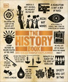 Learn about the origins of our species and all things revolution in The History Book. Part of the fascinating Big Ideas series, this book tackles tricky topics and themes in a simple and easy to follow format. Learn about History in this overview guide to the subject, great for novices looking to find out more and experts wishing to refresh their knowledge alike! The History Book brings a fresh and vibrant take on the topic through eye-catching graphics and diagrams to immerse yourself in. This History Topics, Cool History, Deeds Not Words, Dk Books, History Questions, Mind Maps, Early Humans, History Book, Charles Darwin