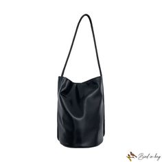 Bird in Bag - New bag fashion simple shoulder bag female handbag PU soft leather large capacity bucket bag Minimalist Large Capacity Shoulder Bag, Bucket Bag With Single Shoulder Strap For Errands, Everyday Minimalist Hobo Bucket Bag, Large Capacity Bucket Shoulder Bag For Errands, Black Bucket Bag With Single Shoulder Strap, Minimalist Large Capacity Hobo Bag For Errands, Minimalist Bucket Shoulder Bag For Everyday, Trendy Everyday Bucket Bag With Large Capacity, Versatile Leather Bucket Bag With Single Shoulder Strap