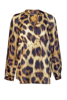 Current Boutique-Magaschoni - Animal Print Silk Blouse Sz 8 Printed Silk Blouses, Casual Jackets, Dramatic Look, A Pencil, Fashion Street, Casual Jacket, 8 M, Silk Blouse, Silk Printing