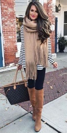 #FALL #FASHION #OUTFITS #IDEAS #Halloween Outfits Mit Leggings, Outfits Leggins, Winter Mode Outfits, Perfect Winter Outfit, Look Legging, Black Leggings Outfit, Scarf Outfit, Mode Casual