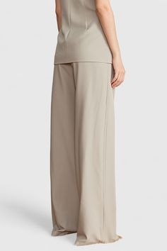 These elegant High-Waisted Trousers are perfect for completing any formal look. Constructed from lightweight fabric, they have a sleek, draped design and are fastened with a metal hook closure for a secure fit. The high-waisted cut ensures they are comfortable and flattering, for an effortlessly stylish look. Fabric: Cotton, Polyester Elegant Trousers, Formal Look, Designer Drapes, Formal Looks, A Metal, High Waisted Trousers, Lightweight Fabric, Fabric Cotton, Trousers