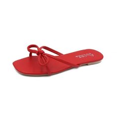 2022 Women Sandals PU Leather Designer Slipper Platform Shoe for Summer Flat Slides White-35 Red Flat Heel Sandals For Summer, Trendy Red Flat Sandals, Red Beach Sandals With Single Toe Strap, Red Sandals With Single Toe Strap For Beach, Red Flat Sandals For Spring, Trendy Red Leather Sandals, Red Sandals With Single Toe Strap For Vacation, Trendy Red Beach Sandals, Trendy Red Open Toe Sandals