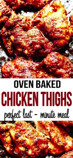 oven baked chicken thighs perfect last - minute meal