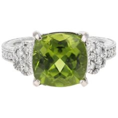 5.85 Carats Natural Very Nice Looking Peridot and Diamond 14K Solid White Gold Ring Suggested Replacement Value: $4,500.00 Total Natural Square Cushion Peridot Weight is: Approx. 5.50 Carats Natural Round Diamonds Weight: Approx. 0.35 Carats (color G-H / Clarity SI1-SI2) Ring total weight: 5 grams Disclaimer: all weights, measurements and colors are approximate and may vary slightly from the listed dimensions or as seen in the image. All pictures are magnified to show the smallest of details. Pl Emerald Cut Aquamarine Ring, Dinner Ring, Peridot Jewelry, Emerald Cut Rings, Diamond Jewelry Designs, Etsy Gold Ring, Peridot Ring, White Gold Ring, Quality Diamonds