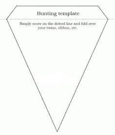 an image of a printable bunting template