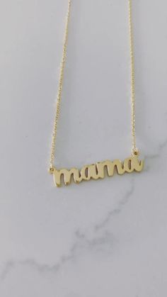 #giftformom #jewelrynecklace #jewelry #mamanecklace #momnecklace #momtobe #momlife Mama Necklace, Mom Necklace, Mom Life, Gifts For Mom, Jewelry Necklaces