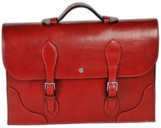 Classic Bridle Leather Briefcase For Travel, Classic Red Briefcase For Formal Occasions, Elegant Formal Bridle Leather Bag, Classic Bridle Leather Satchel Briefcase, Classic Formal Bridle Leather Bags, Luxury Bridle Leather Briefcase, Classic Formal Satchel With Smooth Grain, Classic Bridle Leather Bags For Formal Occasions, Classic Red Satchel With Leather Lining