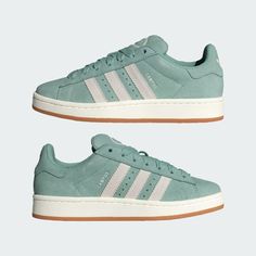 adidas Campus 00s Shoes - Green | Women's Lifestyle | adidas US Campus 00s Shoes, 00s Shoes, Campus Adidas, Vacation Fits, Adidas Campus 00s, Shoe Ideas, Shoes Green, Adidas Campus, Shoe Covers