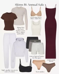 Some of the most-loved basics from Skims! Stock up for yourself during their bi-annual sale, or grab a few basics for holiday gifts and stocking stuffers. Tap to shop! Annual Sale, Maternity Nursing, Maternity Shops, Nursing, Bralette