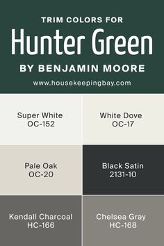 the color scheme for hunter green by benjam moore