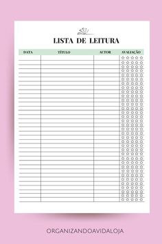 a printable list for the spanish language, with numbers and symbols in green on pink background