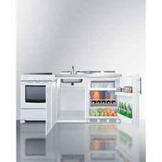 an open refrigerator with its door wide open