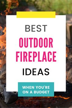 the best outdoor fire place ideas when you're on a budget, they are easy to make