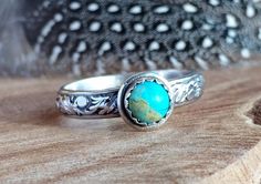 Stackable Turquoise Ring - Blue and Silver - Turquoise Ring - Turquoise ring for Women Unique Stackable Turquoise Ring, Stamped Turquoise Rings For Gifts, Turquoise Jewelry Necklace, Wire Wrapped Turquoise, Black Diamond Bracelet, Greatest Love Story, Rings Sapphire, Silver Turquoise Ring, Box Necklace