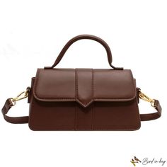 Bird in Bag - Handbag female new fashion crossbody bag single shoulder bag crossbody bag Brown Solid Color Crossbody Bag, Brown Solid Color Crossbody Satchel, Brown Solid Color Crossbody Shoulder Bag, Solid Color Crossbody Bag, Solid Color Crossbody Flap Bag, Street Trends, Sewing Thread, Bird In Bag, New Fashion