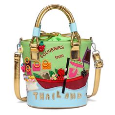 Product Details Sku: 9874410 Material: High-quality PU leather/ Canvas Design: The soft leather, clear fashion texture, with simple styling Rucksack Bag Size: 9.450"(L)*9.45"(H) / 24cm(L)*24cm(H) Color :Canvas green, PU leather green, PU leather black Canvas Bucket Bag, Unique Handbags, Casual Crossbody Bag, Rucksack Bag, Bags Casual, Handbags Luxury, Luxury Crossbody, Thai Style, Bag Green