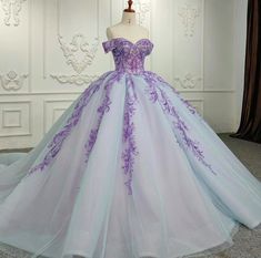 Purple Quince Dress, Sweet 16 Ball Gown, Sweet 16 Ball, Colored Wedding Dress, Mermaid Prom Dresses Lace, Pretty Quinceanera Dresses, Quince Dress, Purple Prom Dress, Elegant Prom Dresses