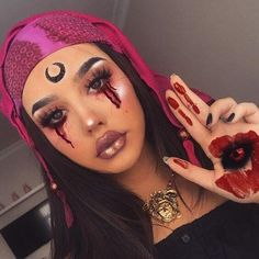 Disfraces Ideas, Halloween Costumes Women Scary, Makeup Zombie, Halloween Makeup Pretty, Cool Halloween Makeup