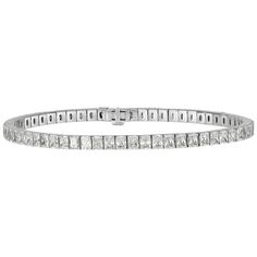 Mark Broumand - 8.84 Carat Radiant Cut Tennis Bracelet 18 Karat Diamond Gold