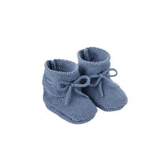 These comfortable hand-crocheted booties are the perfect, soft-sided shoe for every little one's tiny toes. The soft knitting feels dreamy on those sensitive baby feet. These adorable, cotton garter knit booties blend fashion and comfort for every little adventurer. 100% cotton Hand crocheted Fits 0-12 months Adjustable drawstring bow Damp wipe to clean Cozy Knitted Booties With Round Toe, Casual Crochet Booties With Round Toe, Casual Hand Knitted Round Toe Booties, Crochet Booties With Round Toe For Winter, Cozy Hand Knitted Round Toe Booties, Cute Knitted Round Toe Booties, Cute Hand Knitted Round Toe Booties, Knit Baby Booties, Knitted Booties