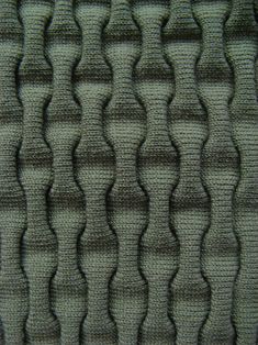 an up close view of the fabric with wavy lines