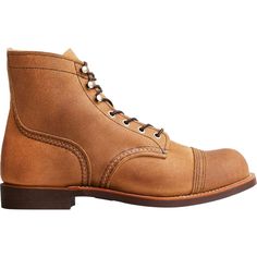 We always lace up the Wide Iron Ranger Boot with confidence, knowing we're carrying on a tradition of classic style and unmatched durability dating back to the 1930's. This Iron Ranger Boot is made with a wider design to ensure you get the perfect fit if a roomier boot is needed. Vintage Lace-up Oiled Leather Boots, Vintage Leather Lace-up Chukka Boots, Classic Brown Lace-up Boots With Goodyear Welt, Classic Brown Goodyear Welted Lace-up Boots, Classic Brown Cap Toe Chukka Boots, Classic Cap Toe Work Boots With Goodyear Welt, Classic Work Boots With Reinforced Toe In Oiled Leather, Classic Chukka Boots With Brogue Detailing And Cap Toe, Classic Brown Lace-up Boots With Plain Toe