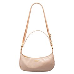 Introducing the Becker Small Shoulder Bag in Champagne Pink! This petite bag is perfect for your on-the-go lifestyle, with its easy-to-carry design. Made from smooth Italian patent leather, it boasts a unique shell pink hue and luxurious gold hardware. Plus, it comes with an attached shoulder strap and a removable adjustable crossbody strap for added versatility. Upgrade your style game with this charming bag. 10.25"x1.5"x4.25" Everyday Crossbody Baguette Bag With Gold-tone Hardware, Blush Top Handle Shoulder Bag For Travel, Versatile Everyday Blush Bag, Modern Blush Bag For Everyday Use, Versatile Baguette Bag With Gold-tone Hardware For Everyday Use, Blush Bag With Detachable Strap For Everyday, Blush Shoulder Bag With Detachable Handle For Travel, Everyday Blush Bag With Detachable Strap, Feminine Leather Shoulder Bag For Everyday